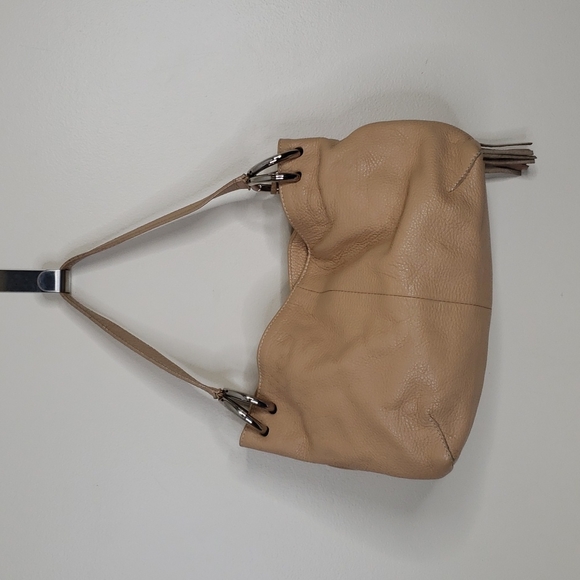 Furla Tan Pebbled Leather Hobo Shoulder Bag - Picture 3 of 7